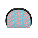Blue Bacon Pattern Print Coin Purse