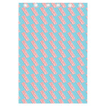 Blue Bacon Pattern Print Curtain