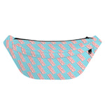 Blue Bacon Pattern Print Fanny Pack
