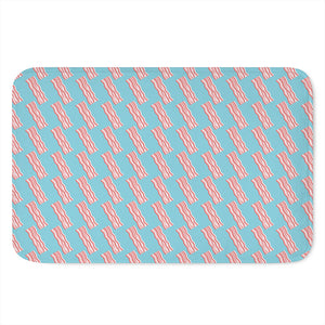 Blue Bacon Pattern Print Indoor Door Mat