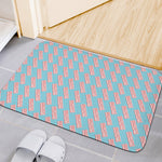 Blue Bacon Pattern Print Indoor Door Mat