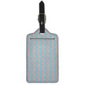 Blue Bacon Pattern Print Luggage Tag
