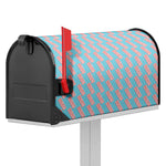 Blue Bacon Pattern Print Mailbox Cover