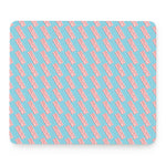 Blue Bacon Pattern Print Mouse Pad