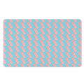 Blue Bacon Pattern Print Polyester Doormat