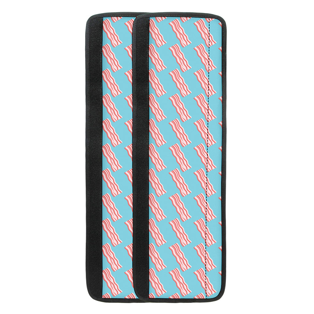 Blue Bacon Pattern Print Refrigerator Handle Covers