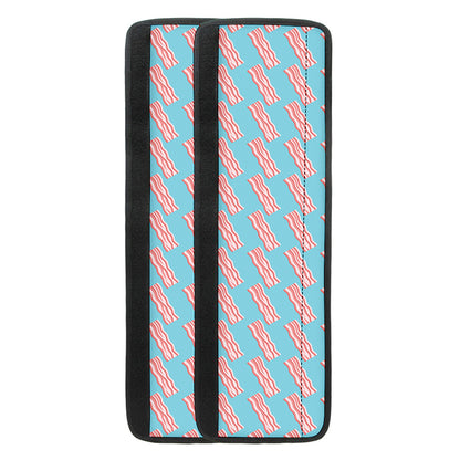 Blue Bacon Pattern Print Refrigerator Handle Covers