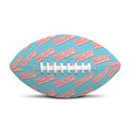 Blue Bacon Pattern Print Rugby Ball