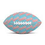Blue Bacon Pattern Print Rugby Ball