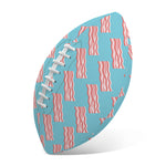 Blue Bacon Pattern Print Rugby Ball