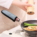 Blue Bacon Pattern Print Skillet Handle Cover