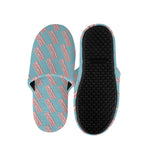 Blue Bacon Pattern Print Slippers