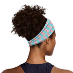 Blue Bacon Pattern Print Sports Headband