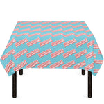 Blue Bacon Pattern Print Tablecloth