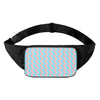 Blue Bacon Pattern Print Waist Bag