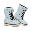 Blue Bacon Pattern Print Winter Boots