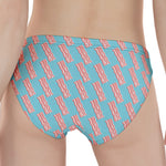 Blue Bacon Pattern Print Women's Panties