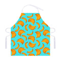 Blue Banana Pattern Print Adjustable Apron