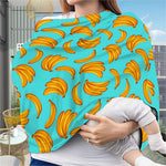 Blue Banana Pattern Print Baby Seat Cover