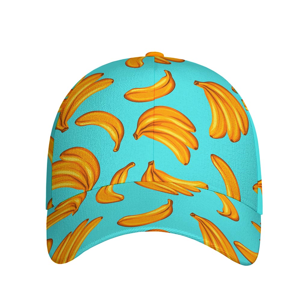 Blue Banana Pattern Print Baseball Cap