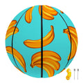 Blue Banana Pattern Print Basketball