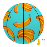 Blue Banana Pattern Print Basketball