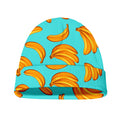 Blue Banana Pattern Print Beanie