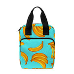 Blue Banana Pattern Print Bible Tote Bag