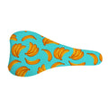Blue Banana Pattern Print Bicycle Seat Cover