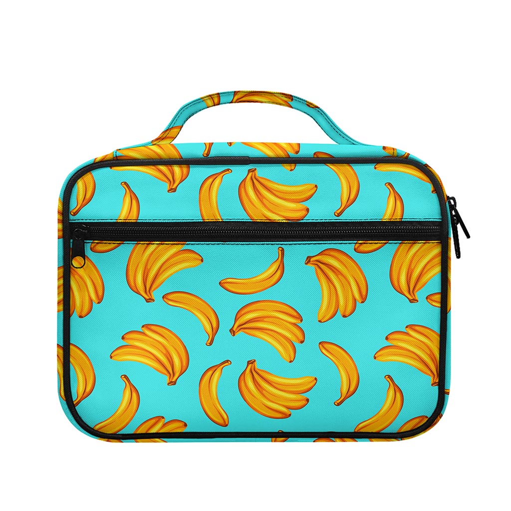 Blue Banana Pattern Print Briefcase Bible Bag