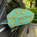 Blue Banana Pattern Print Car Side Mirror Covers