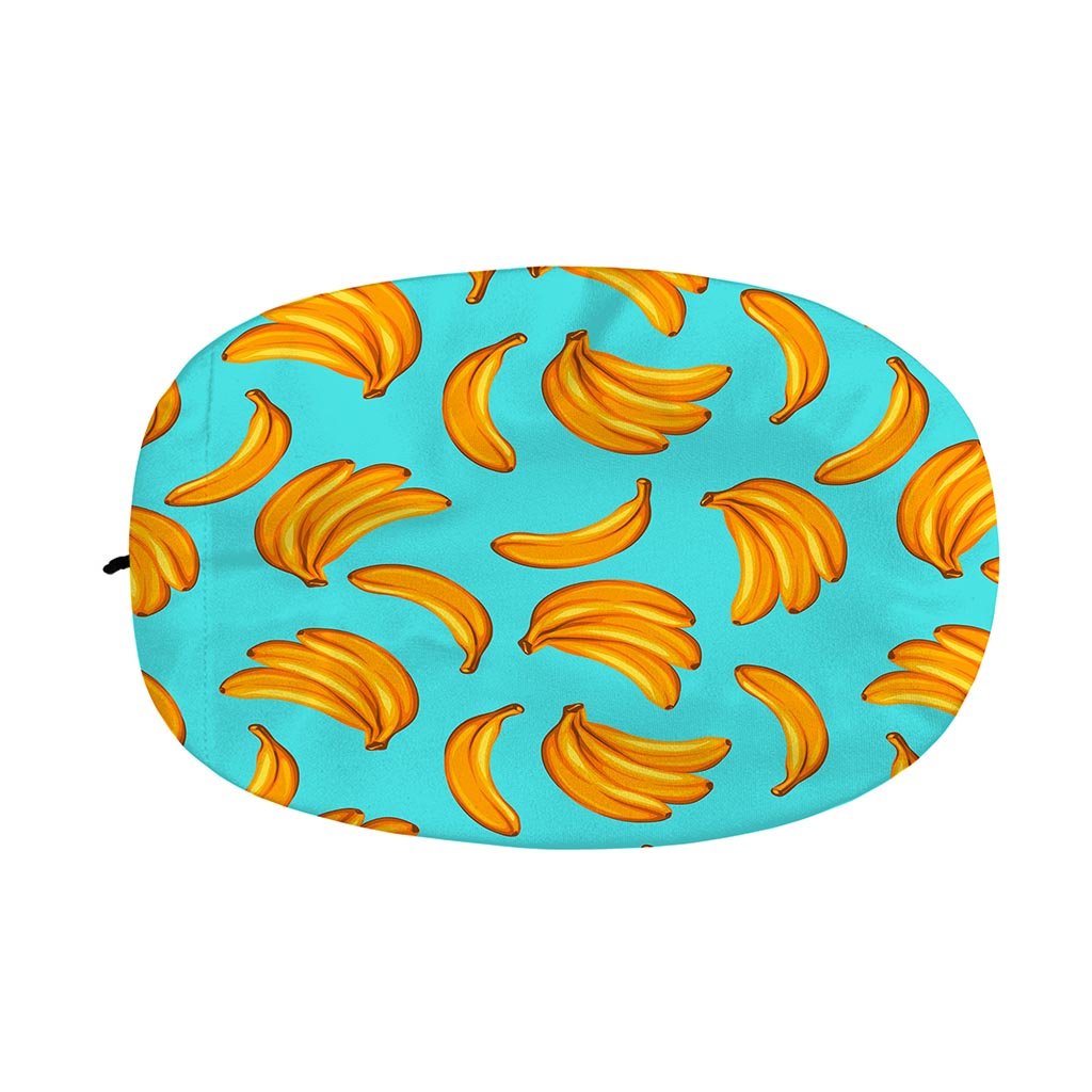 Blue Banana Pattern Print Car Side Mirror Covers