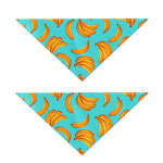 Blue Banana Pattern Print Dog Bandana