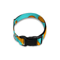 Blue Banana Pattern Print Dog Collar