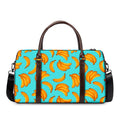 Blue Banana Pattern Print Duffel Bag