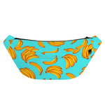 Blue Banana Pattern Print Fanny Pack