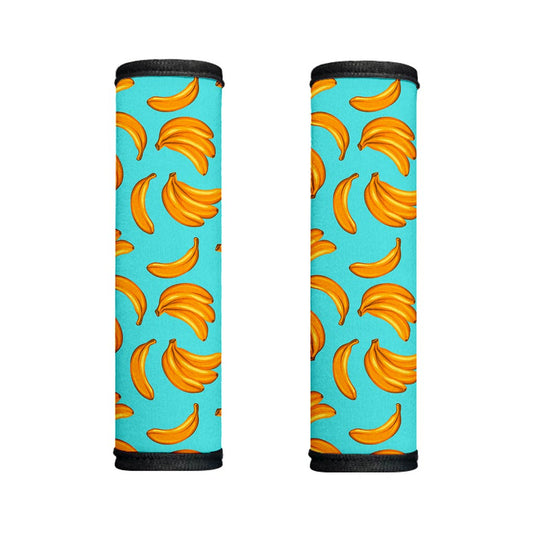 Blue Banana Pattern Print Handle Covers