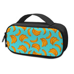 Blue Banana Pattern Print Insulin Cooler Travel Case