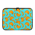 Blue Banana Pattern Print Laptop Sleeve
