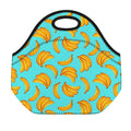 Blue Banana Pattern Print Neoprene Lunch Bag