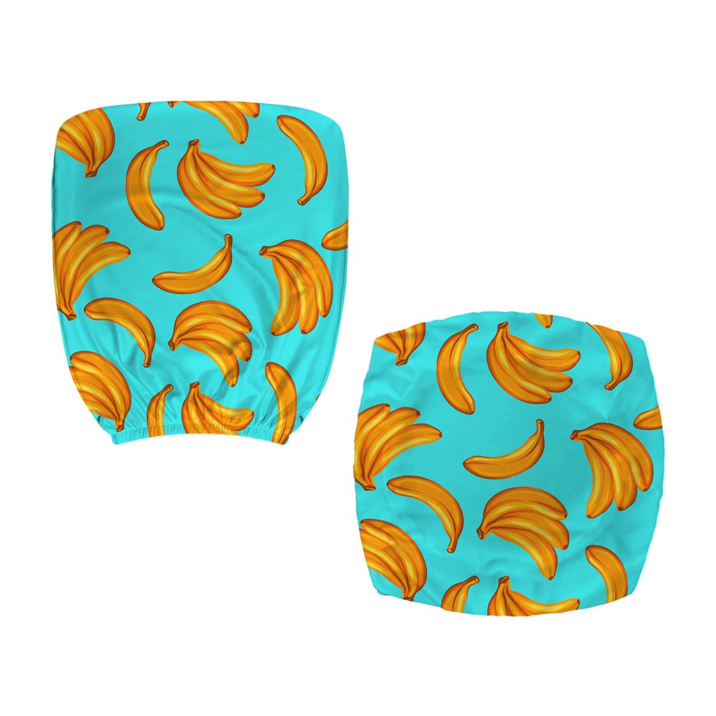 Blue Banana Pattern Print Office Chair Cover