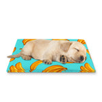Blue Banana Pattern Print Pet Cooling Mat Cover
