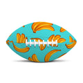 Blue Banana Pattern Print Rugby Ball