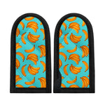 Blue Banana Pattern Print Skillet Handle Cover