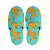 Blue Banana Pattern Print Slippers