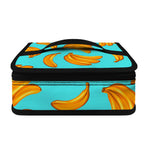 Blue Banana Pattern Print Small Lunch Bag