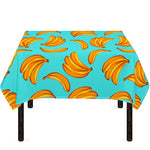 Blue Banana Pattern Print Tablecloth