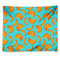 Blue Banana Pattern Print Tapestry