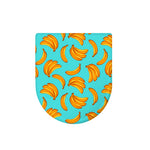 Blue Banana Pattern Print Toilet Lid Cover