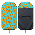 Blue Banana Pattern Print Waterproof Car Seat Cover